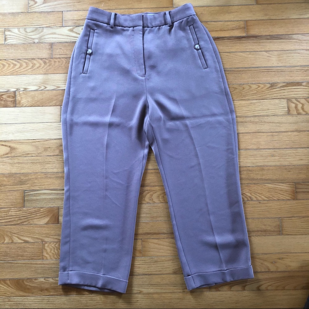 Babaton Club Cuffed Pant in dusty mauve colour